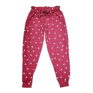 3/$20 George Pink With White Hearts Sleeping Pants Size: M